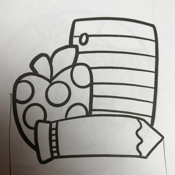 Paper Apple Pencil Door Hanger
