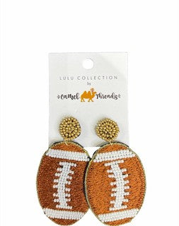 FOOTBALL Beaded Earring