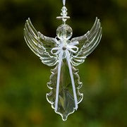 HANGING  CLEAR ACRYLIC ANGEL ORNAMENT