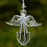 HANGING  CLEAR ACRYLIC ANGEL ORNAMENT